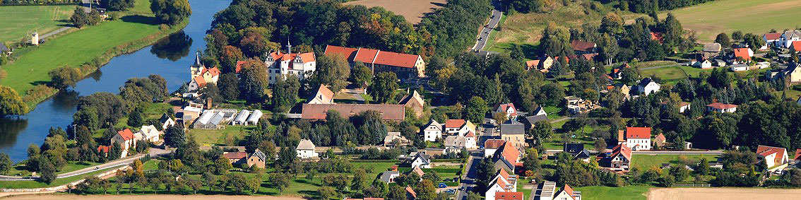 Luftbild Wasserschloss Podelwitz